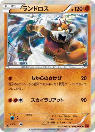 Landorus XY3: Rising Fist Pokemon card