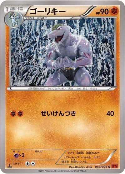 Machoke XY3: Rising Fist Pokemon card