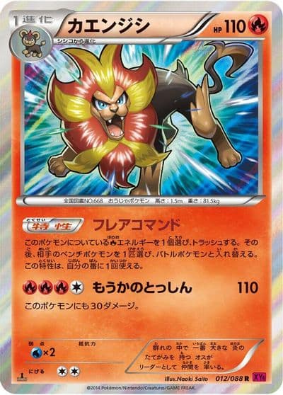 Pyroar XY4: Phantom Gate Pokemon card
