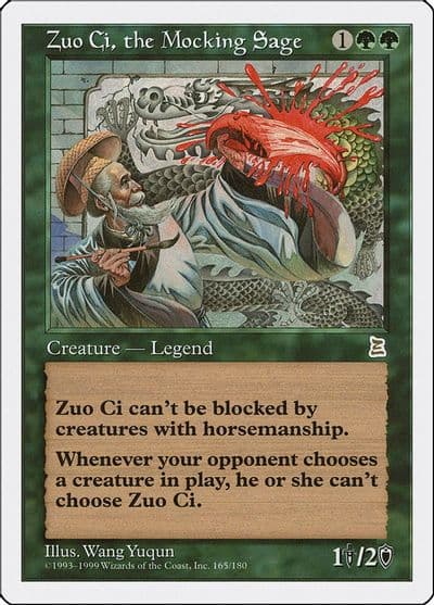 Zuo Ci the Mocking Sage Portal Three Kingdoms Magic card