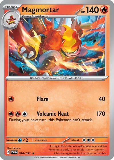 Magmortar (Paldean Fates) Deck Exclusives Pokemon card
