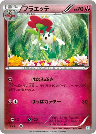 Floette Xerneas Half Deck Pokemon card