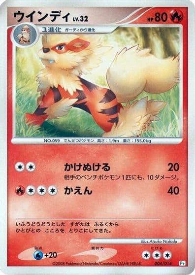 Arcanine DPt Gift Box (Turtwig) Pokemon card