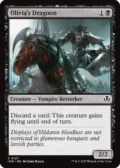Olivias Dragoon Innistrad Remastered Magic card