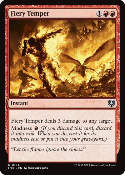 Fiery Temper Innistrad Remastered Magic card
