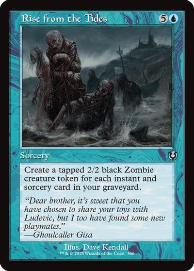 Rise from the Tides Retro Frame Innistrad Remastered Magic card