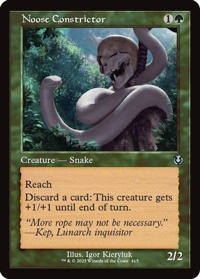 Noose Constrictor Retro Frame Innistrad Remastered Magic card