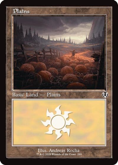 Plains 289 Retro Frame Innistrad Remastered Magic card
