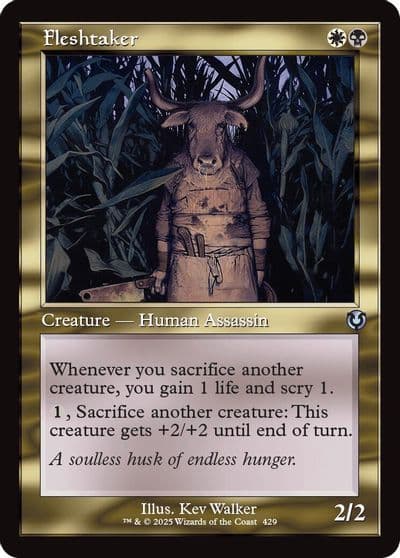 Fleshtaker Retro Frame Innistrad Remastered Magic card
