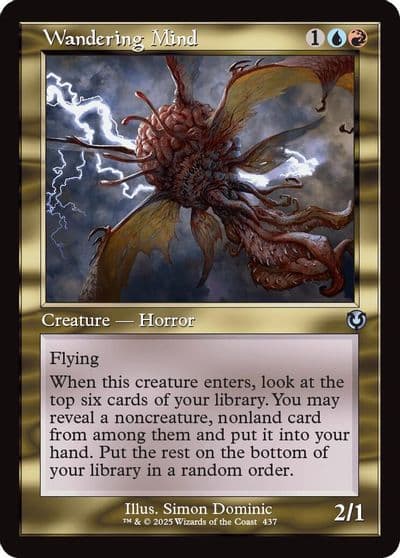 Wandering Mind Retro Frame Innistrad Remastered Magic card
