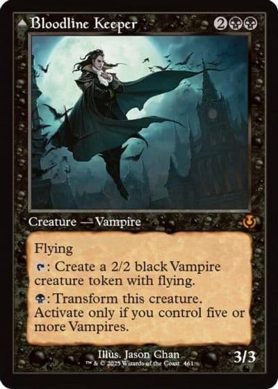 Bloodline Keeper Retro Frame Innistrad Remastered Magic card