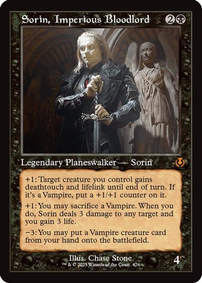 Sorin Imperious Bloodlord Retro Frame Innistrad Remastered Magic card