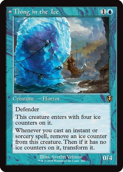 Thing in the Ice Retro Frame Innistrad Remastered Magic card