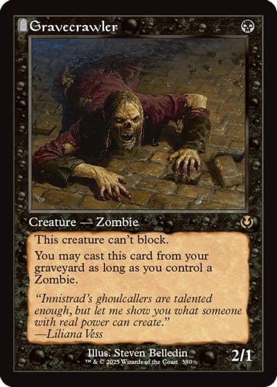 Gravecrawler Retro Frame Innistrad Remastered Magic card