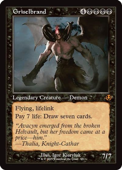 Griselbrand Retro Frame Innistrad Remastered Magic card