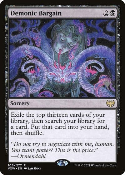 Demonic Bargain Promo Pack: Duskmourn: House of Horror Magic card