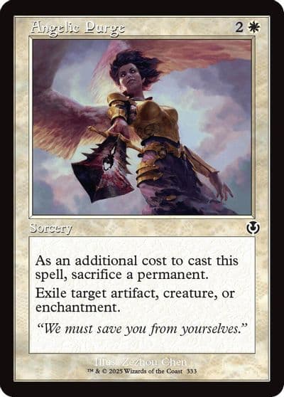 Angelic Purge Retro Frame Innistrad Remastered Magic card