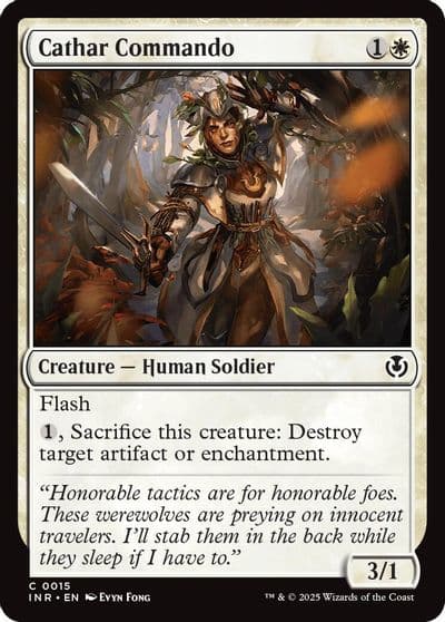Cathar Commando Innistrad Remastered Magic card