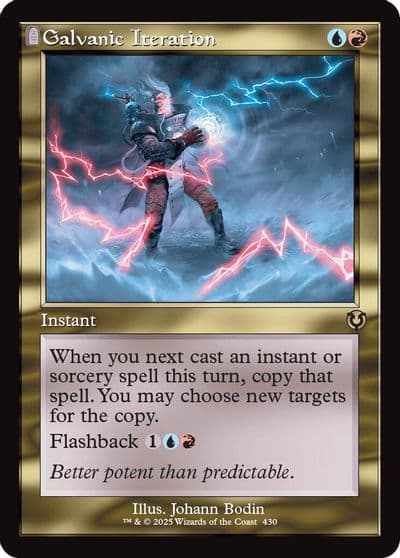 Galvanic Iteration Retro Frame Innistrad Remastered Magic card