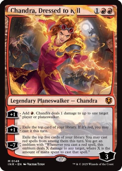 Chandra Dressed to Kill Innistrad Remastered Magic card