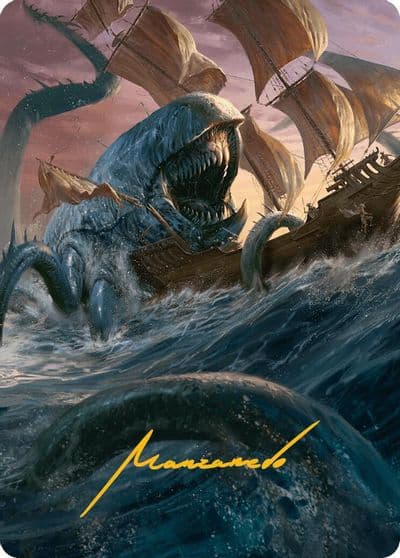 Hullbreaker Horror Art Card Gold Stamped Signature Art Series: Innistrad Remastered Magic card
