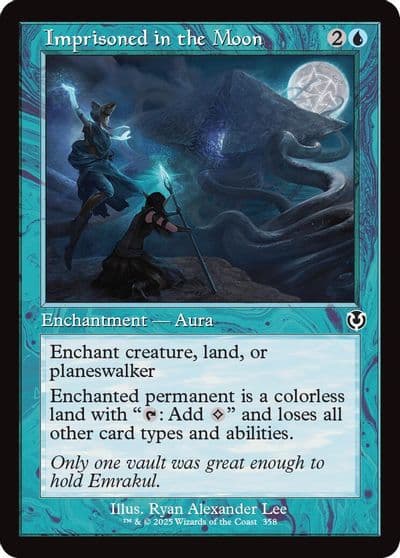 Imprisoned in the Moon Retro Frame Innistrad Remastered Magic card