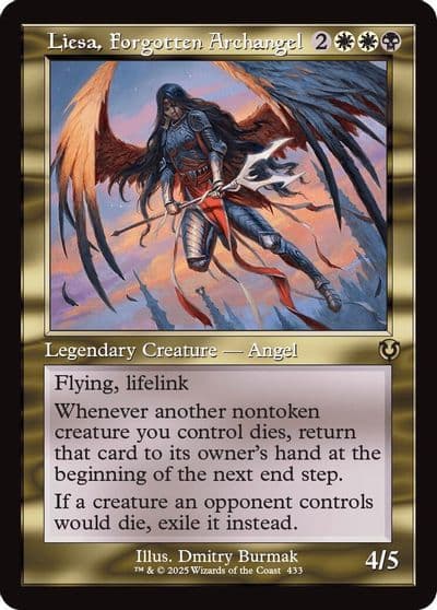 Liesa Forgotten Archangel Retro Frame Innistrad Remastered Magic card
