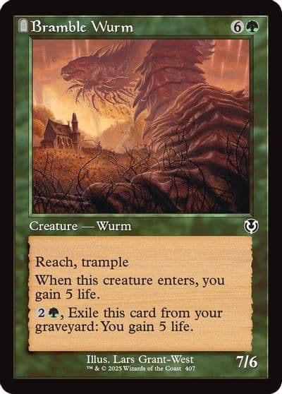 Bramble Wurm Retro Frame Innistrad Remastered Magic card