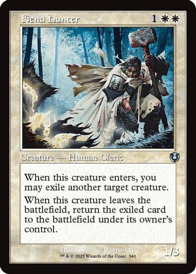 Fiend Hunter Retro Frame Innistrad Remastered Magic card