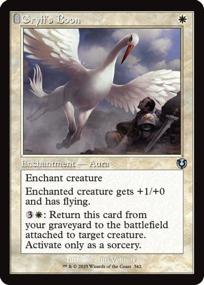 Gryffs Boon Retro Frame Innistrad Remastered Magic card