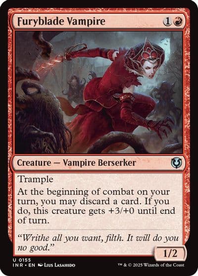 Furyblade Vampire Innistrad Remastered Magic card