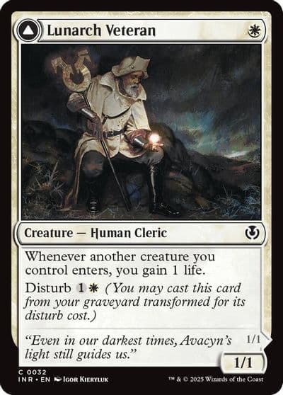 Lunarch Veteran Innistrad Remastered Magic card