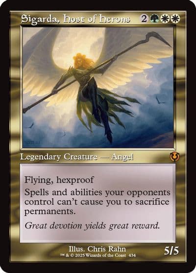 Sigarda Host of Herons Retro Frame Innistrad Remastered Magic card