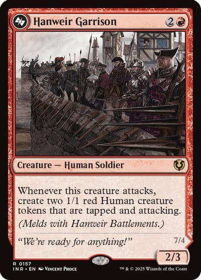 Hanweir Garrison Innistrad Remastered Magic card