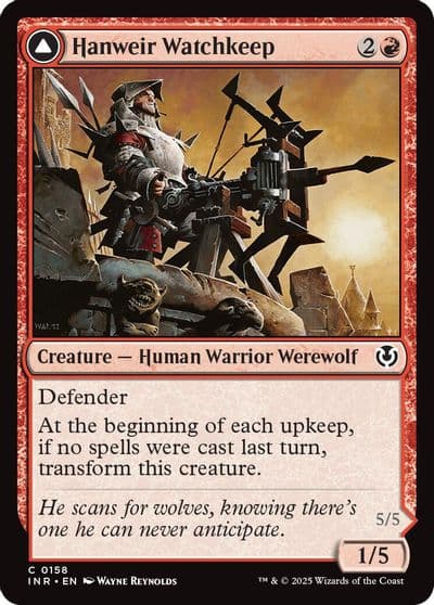 Hanweir Watchkeep Innistrad Remastered Magic card