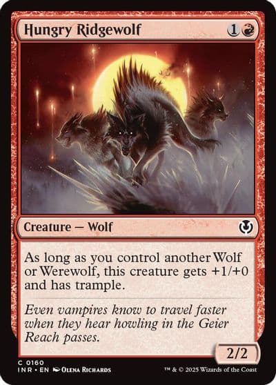 Hungry Ridgewolf Innistrad Remastered Magic card