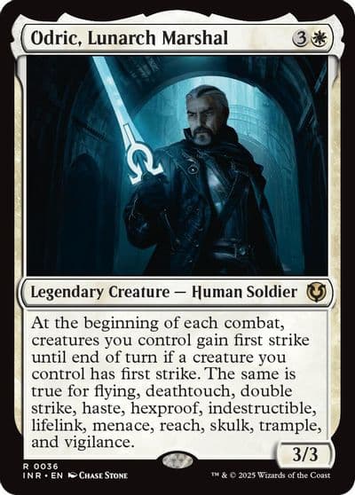 Odric Lunarch Marshal Innistrad Remastered Magic card