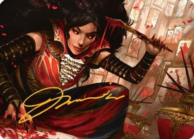 Blood Artist Art Card Gold Stamped Signature Art Series: Innistrad Remastered Magic card