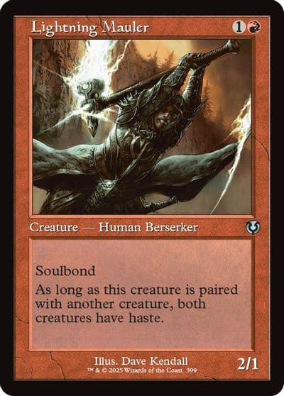 Lightning Mauler Retro Frame Innistrad Remastered Magic card