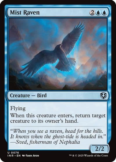 Mist Raven Innistrad Remastered Magic card
