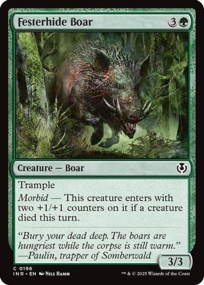 Festerhide Boar Innistrad Remastered Magic card