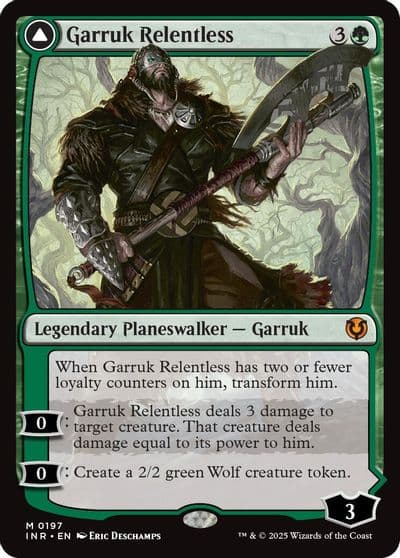 Garruk Relentless Innistrad Remastered Magic card