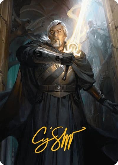 Odric Lunarch Marshal Art Card Gold Stamped Signature Art Series: Innistrad Remastered Magic card