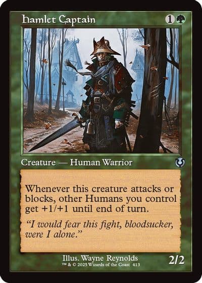 Hamlet Captain Retro Frame Innistrad Remastered Magic card