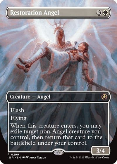 Restoration Angel Borderless Innistrad Remastered Magic card