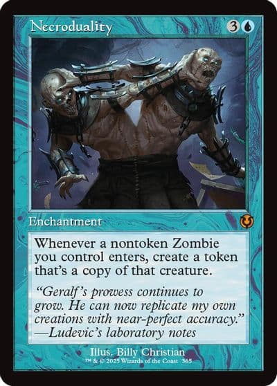 Necroduality Retro Frame Innistrad Remastered Magic card