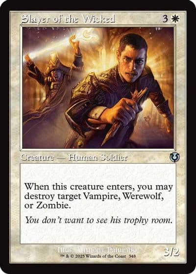 Slayer of the Wicked Retro Frame Innistrad Remastered Magic card