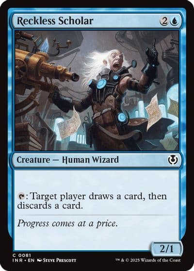 Reckless Scholar Innistrad Remastered Magic card
