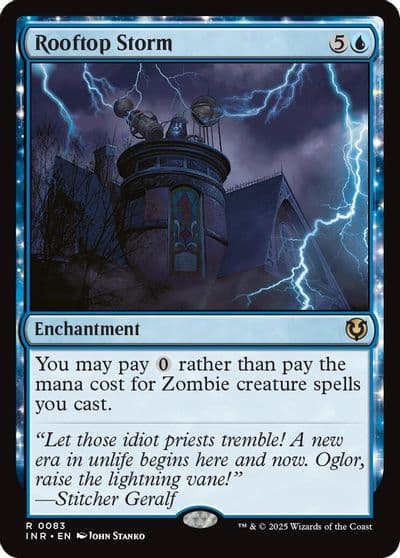 Rooftop Storm Innistrad Remastered Magic card
