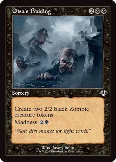 Gisas Bidding Retro Frame Innistrad Remastered Magic card